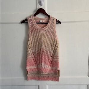 GAP Pink and Cream Knit Top